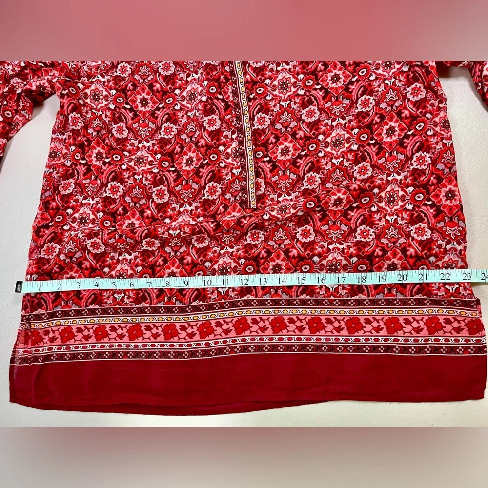 ANN TAYLOR LOFT Sz L The Softened Shirt Scarlet Bouquet
Softened Shirt Sheer - Picture 14 of 17